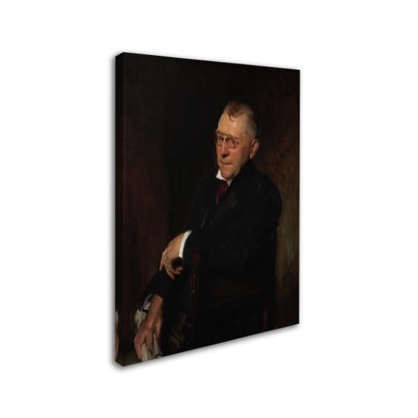 John Singer Sargent 'Portrait Of James Whitcomb Riley' Canvas Art,35x47